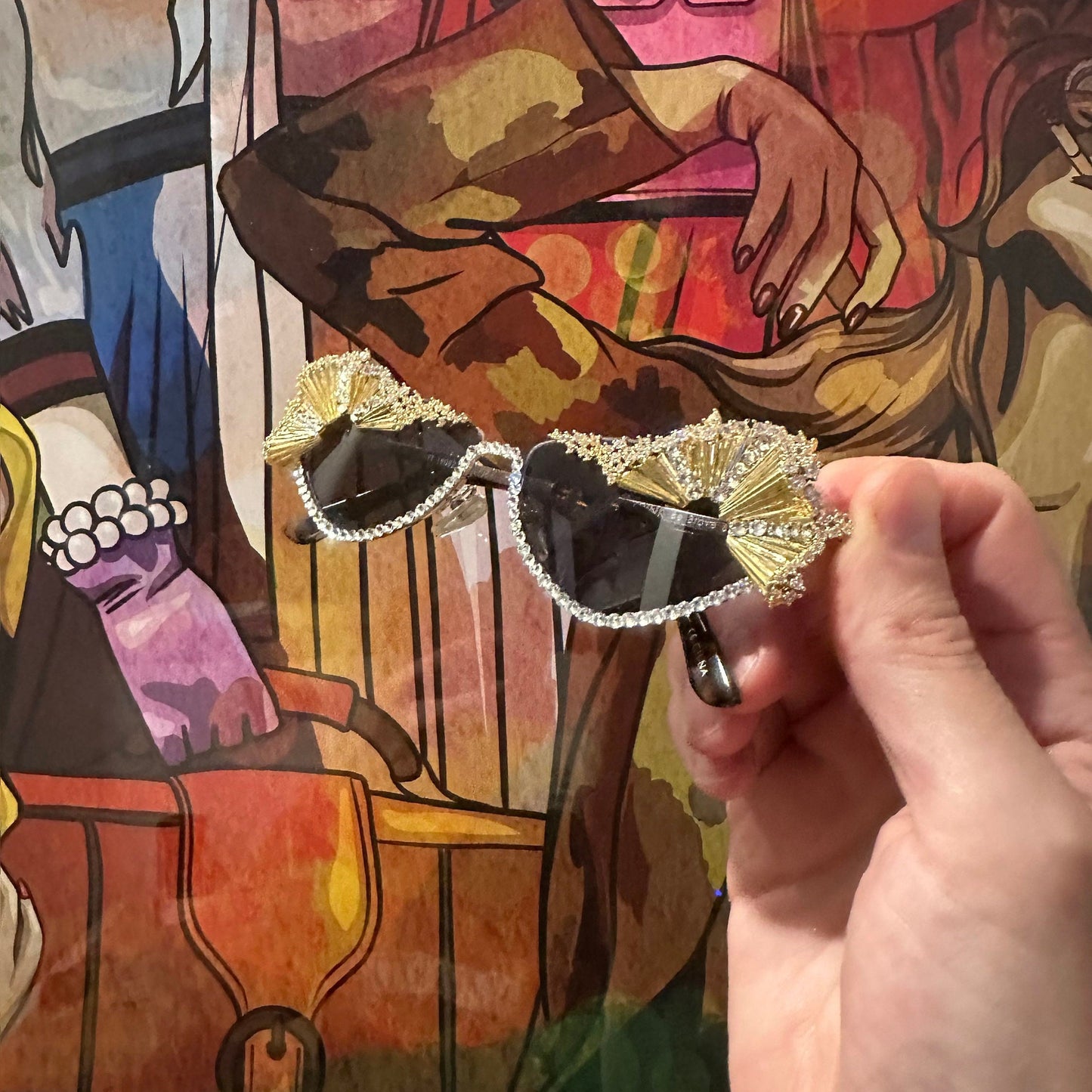 The MINK Embellished Sunglasses