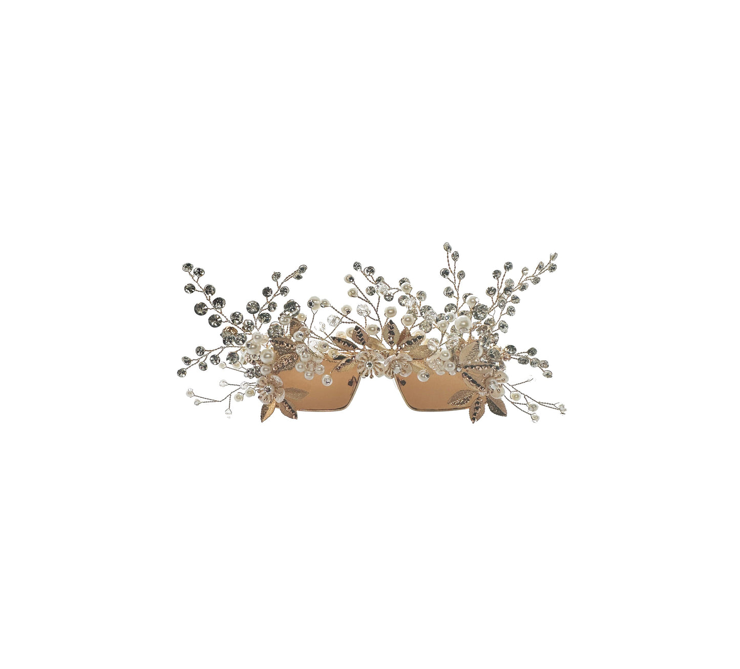 Track Name: 'Enchanted Meadow Serenade' - Handcrafted crystal flower sunglasses. Melbourne-made, UV400 protection. Unique, opulent eyewear from A Rock on a Lens.
